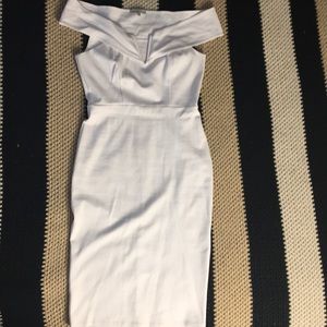White bodycon dress